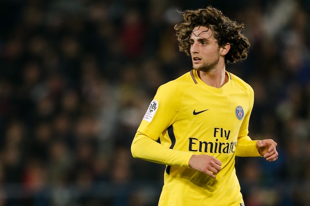CAEN, FRANCE - MAY 19: Adrien Rabiot of Paris Saint Germain during the French League 1  match between Caen v Paris Saint Germain at the Stade Michel d Ornano on May 19, 2018 in Caen France (Photo by Erwin Spek/Soccrates/Getty Images)