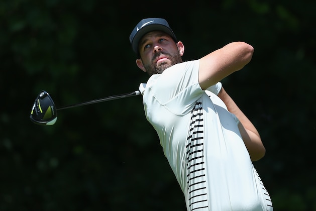 OAKVILLE, ON - JULY 27:  Kevin Tway plays his shot from the 16th tee during the second round at the RBC Canadian Open at Glen Abbey Golf Club on July 27, 2018 in Oakville, Canada.  (Photo by Vaughn Ridley/Getty Images)