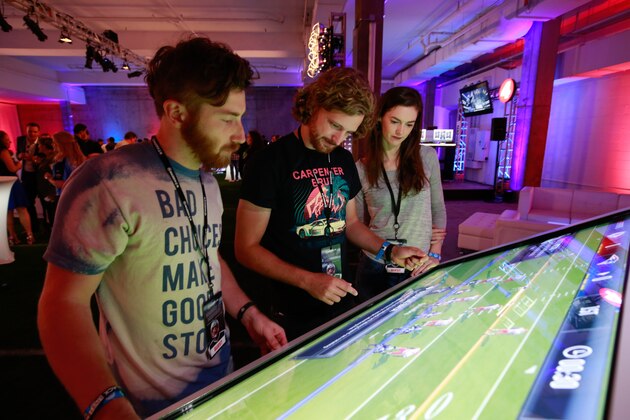 Atmosphere at the Madden NFL 18 Launch Event on Thursday, Aug. 24, 2017 in New York. Madden NFL 18 is available Friday, August 25. (Mark Von Holden/AP Images for EA SPORTS Madden NFL 18)