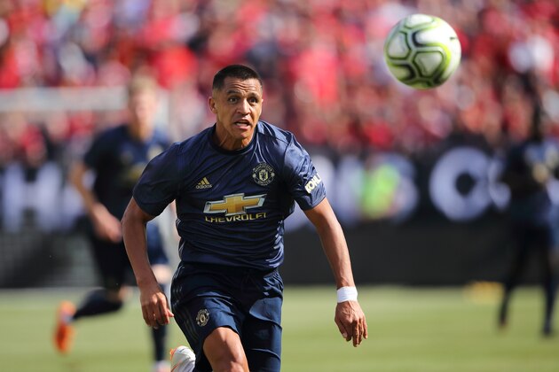 ANN ARBOR, MI - JULY 28: Alexis Sanchez of Manchester United during the International Champions Cup 2018 match between Manchester Untied and Liverpool at Michigan Stadium on July 28, 2018 in Ann Arbor, Michigan. (Photo by Matthew Ashton - AMA/Getty Images)
