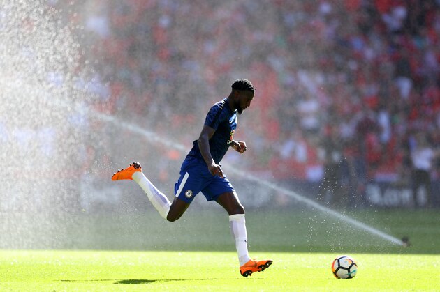 LONDON, ENGLAND - MAY 19: Tiemoue Bakayoko of Chelsea during The Emirates FA Cup Final between Chelsea and Manchester United at Wembley Stadium on May 19, 2018 in London, England. (Photo by Catherine Ivill/Getty Images)