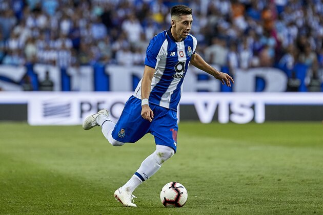 PORTO, PORTUGAL - JULY 28:  Hector Herrera of FC Porto in action during the Pre-season friendly match between FC Porto and Newcastle at Estadio do Dragao on July 28, 2018 in Porto, Portugal.  (Photo by Quality Sport Images/Getty Images)