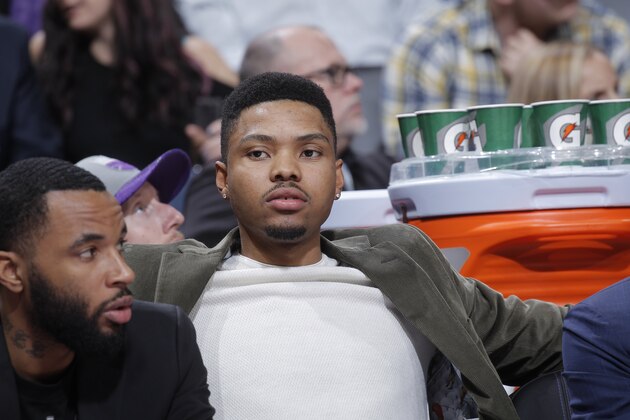 SACRAMENTO, CA - MARCH 22: Kent Bazemore #24 of the Atlanta Hawks looks on during the game against the Sacramento Kings on March 22, 2018 at Golden 1 Center in Sacramento, California. NOTE TO USER: User expressly acknowledges and agrees that, by downloading and or using this photograph, User is consenting to the terms and conditions of the Getty Images Agreement. Mandatory Copyright Notice: Copyright 2018 NBAE (Photo by Rocky Widner/NBAE via Getty Images)