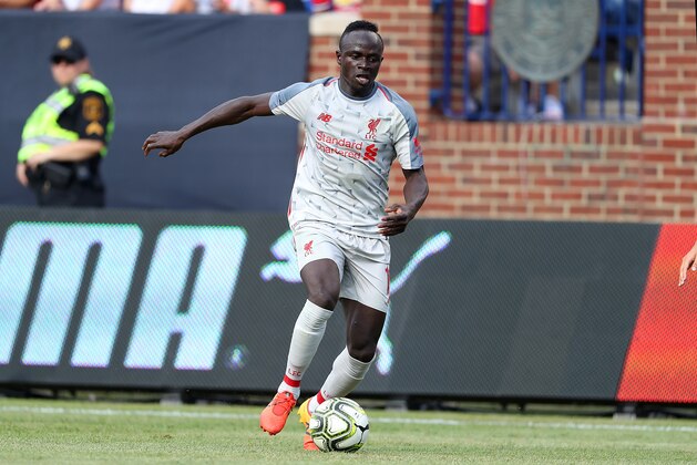 ANN ARBOR, MI - JULY 28:  Sadio Mane #10 of Liverpool moves the ball in the first half against Manchester United during the International Champions Cup 2018 match at Michigan Stadium on July 28, 2018 in Ann Arbor, Michigan. (Photo by Gregory Shamus/International Champions Cup/Getty Images)