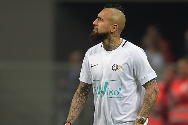MILAN, ITALY - MAY 21:  Arturo Vidal looks during Andrea Pirlo Farewell Match at Stadio Giuseppe Meazza on May 21, 2018 in Milan, Italy.  (Photo by Pier Marco Tacca/Getty Images)