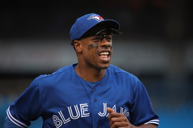 TORONTO, ON - JULY 25: Curtis Granderson #18 of the Toronto Blue Jays during MLB game action against the Minnesota Twins at Rogers Centre on July 25, 2018 in Toronto, Canada. (Photo by Tom Szczerbowski/Getty Images)