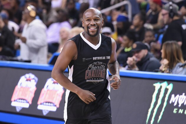 WESTWOOD, CA - JULY 17:  Floyd Mayweather Jr. attends 50K Charity Challenge Celebrity Basketball Game at UCLA's Pauley Pavilion on July 17, 2018 in Westwood, California.  (Photo by Vivien Killilea/Getty Images Idol Roc)