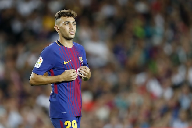 Munir El Haddadi of FC Barcelona during the Trofeu Joan Gamper match between FC Barcelona and Chapecoense on August 7, 2017 at the Camp Nou stadium in Barcelona, Spain.(Photo by VI Images via Getty Images)