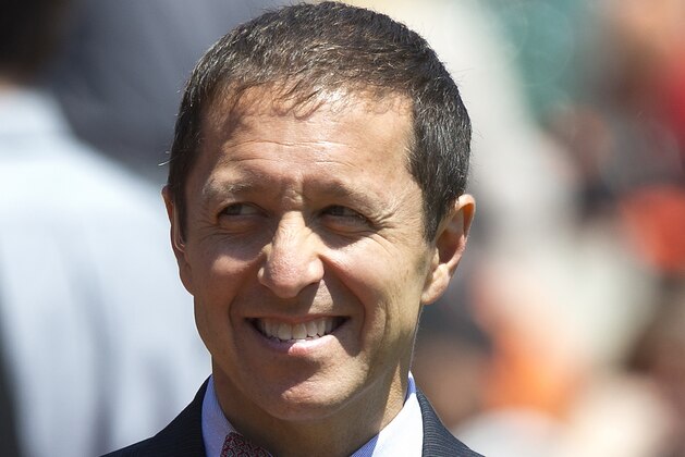 SAN FRANCISCO, CA - MAY 02:  Broadcaster Ken Rosenthal stands on the field before the game between the San Francisco Giants and the Los Angeles Angels of Anaheim at AT&T Park on May 2, 2015 in San Francisco, California.  The San Francisco Giants defeated the Los Angeles Angels of Anaheim 5-4. (Photo by Jason O. Watson/Getty Images)