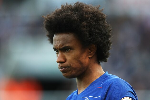 NEWCASTLE UPON TYNE, ENGLAND - MAY 13:  Willian of Chelsea is seen during the Premier League match between Newcastle United and Chelsea at St. James Park on May 13, 2018 in Newcastle upon Tyne, England. (Photo by Ian MacNicol/Getty Images)