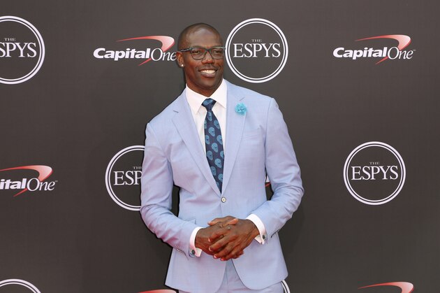 Former NFL player Terrell Owens arrives at the ESPY Awards at Microsoft Theater on Wednesday, July 18, 2018, in Los Angeles. (Photo by Willy Sanjuan/Invision/AP)