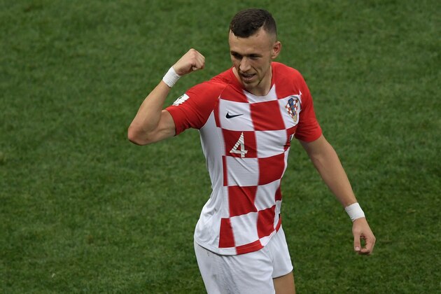 Croatia's forward Ivan Perisic celebrates after scoring a goal during the Russia 2018 World Cup final football match between France and Croatia at the Luzhniki Stadium in Moscow on July 15, 2018. (Photo by GABRIEL BOUYS / AFP) / RESTRICTED TO EDITORIAL USE - NO MOBILE PUSH ALERTS/DOWNLOADS        (Photo credit should read GABRIEL BOUYS/AFP/Getty Images)