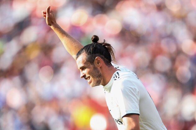 LANDOVER, MD - AUGUST 04: Gareth Bale of Real Madrid during the International Champions Cup 2018 future between Real Madrid v Juventus at FedExField on August 4, 2018 in Landover, Maryland. (Photo by Robbie Jay Barratt - AMA/Getty Images)