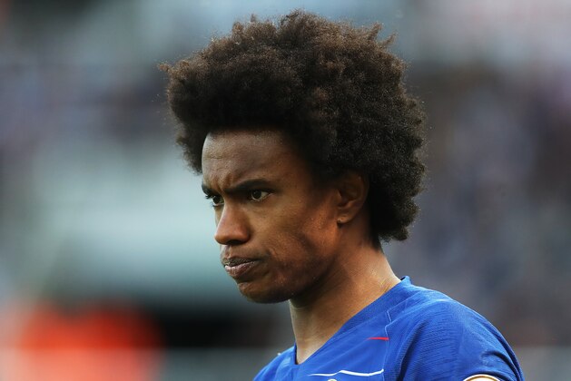 NEWCASTLE UPON TYNE, ENGLAND - MAY 13:  Willian of Chelsea is seen during the Premier League match between Newcastle United and Chelsea at St. James Park on May 13, 2018 in Newcastle upon Tyne, England. (Photo by Ian MacNicol/Getty Images)
