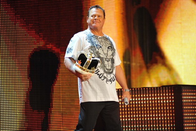 ATLANTA, GA - OCTOBER 31: Jerry Lawler attends the WWE Monday Night Raw Supershow Halloween event at the Philips Arena on October 31, 2011 in Atlanta, Georgia. (Photo by Moses Robinson/Getty Images)