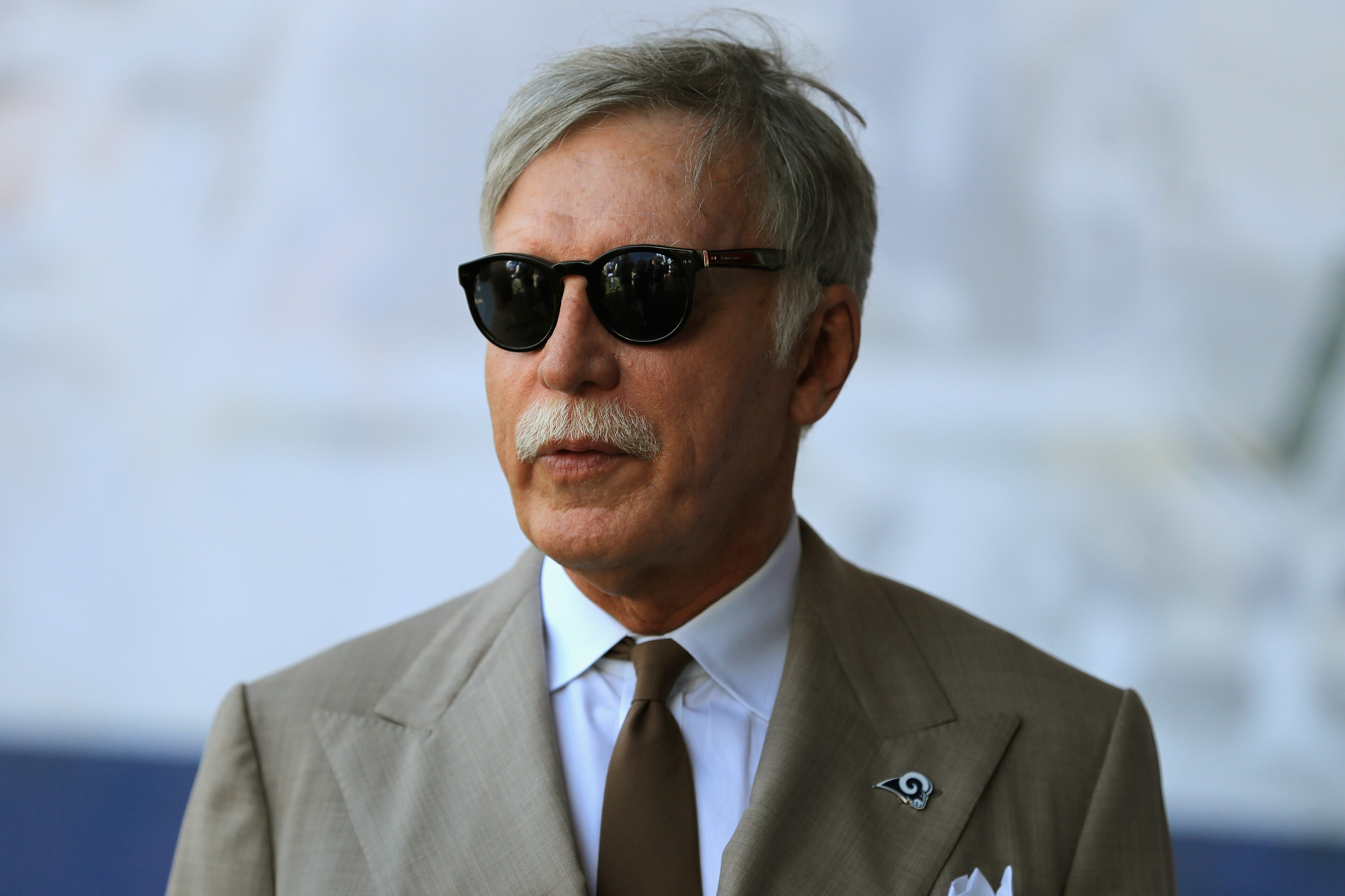 LOS ANGELES, CA - SEPTEMBER 10:  Owner Stan Kroenke of the Los Angeles Rams looks on prior to a game against the Indianapolis Colts at Los Angeles Memorial Coliseum on September 10, 2017 in Los Angeles, California.  (Photo by Sean M. Haffey/Getty Images)
