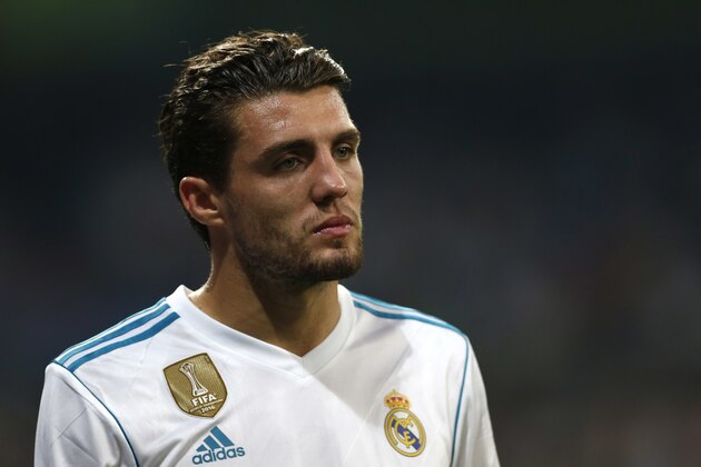 Real Madrid's Mateo Kovacic leaves the pitch after being injured during a Champions League group H soccer match between Real Madrid and Apoel Nicosia at the Santiago Bernabeu stadium in Madrid, Spain, Wednesday, Sept. 13, 2017. (AP Photo/Francisco Seco)