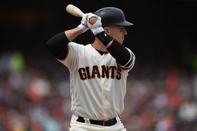 SAN FRANCISCO, CA - JULY 29:  Buster Posey #28 of the San Francisco Giants bats against the Milwaukee Brewers in the bottom of the six inning at AT&T Park on July 29, 2018 in San Francisco, California.  (Photo by Thearon W. Henderson/Getty Images)