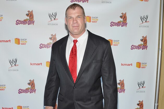 NEW YORK, NY - MARCH 22:  WWE Wrestler Kane attends the 'Scooby Doo! WrestleMania Mystery' New York Premiere at Tribeca Cinemas on March 22, 2014 in New York City.  (Photo by Mike Coppola/Getty Images)