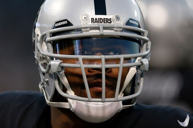 OAKLAND, CA - DECEMBER 17: Khalil Mack #52 of the Oakland Raiders looks on before the game against the Dallas Cowboys at Oakland-Alameda County Coliseum on December 17, 2017 in Oakland, California. (Photo by Lachlan Cunningham/Getty Images)