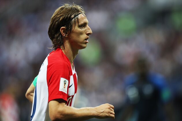 MOSCOW, RUSSIA - JULY 15: Luka Modric of Croatia is seen during the 2018 FIFA World Cup Russia Final between France and Croatia at Luzhniki Stadium on July 15, 2018 in Moscow, Russia. (Photo by Ian MacNicol/Getty Images) MOSCOW, RUSSIA - JULY 15: Luka Modric of Croatia is seen during the 2018 FIFA World Cup Russia Final between France and Croatia at Luzhniki Stadium on July 15, 2018 in Moscow, Russia. (Photo by Ian MacNicol/Getty Images)