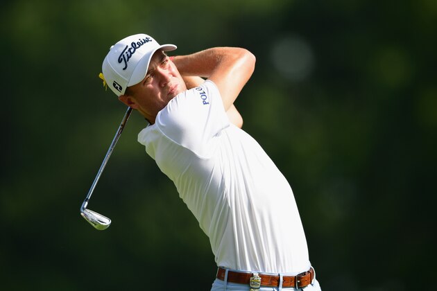 ST LOUIS, MO - AUGUST 09: Justin Thomas of the United States plays his shot from the 16th tee during the first round of the 2018 PGA Championship at Bellerive Country Club on August 9, 2018 in St Louis, Missouri. (Photo by Stuart Franklin/Getty Images) ST LOUIS, MO - AUGUST 09: Justin Thomas of the United States plays his shot from the 16th tee during the first round of the 2018 PGA Championship at Bellerive Country Club on August 9, 2018 in St Louis, Missouri. (Photo by Stuart Franklin/Getty Images)