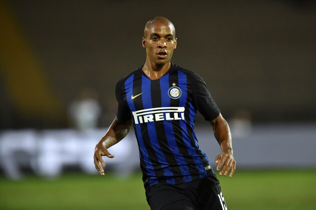 LECCE, ITALY - AUGUST 04: Joao Mario of FC Internazionale during the International Champions Cup 2018 match between FC Internazionale and Olympique Lyonnais at the Stadio Via del Mare on August 4, 2018 in Lecce, Italy. (Photo by Tullio Puglia/International Champions Cup/Getty Images)