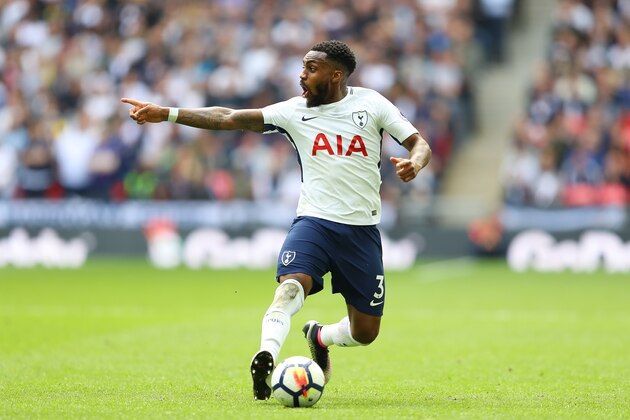 LONDON, ENGLAND - MAY 13:  Danny Rose of Tottenham Hotspur in action during the Premier League match between Tottenham Hotspur and Leicester City at Wembley Stadium on May 13, 2018 in London, England.  (Photo by Warren Little/Getty Images)