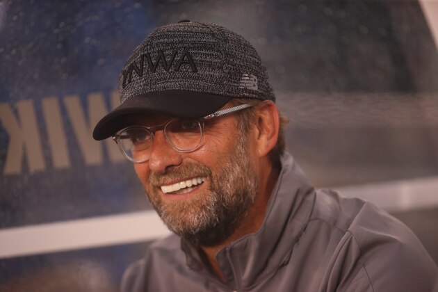 EAST RUTHERFORD, NJ - JULY 25: Jurgen Klopp manager / head coach of Liverpool during the International Champions Cup 2018 match between Manchester City and Liverpool at MetLife Stadium on July 25, 2018 in East Rutherford, New Jersey. (Photo by Robbie Jay Barratt - AMA/Getty Images)