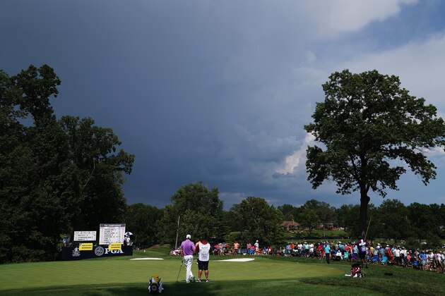 ST LOUIS, MO - AUGUST 10:  A general view of the 14th green during the second round of the 2018 PGA Championship at Bellerive Country Club on August 10, 2018 in St Louis, Missouri.  (Photo by Jamie Squire/Getty Images)