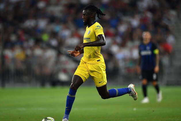 NICE, FRANCE - JULY 28: Tiemoue Bakayoko of Chelsea during the International Champions Cup 2018 match between Chelsea and FC Internazionale at Allianz Riviera Stadium on July 28, 2018 in Nice, France. (Photo by Valerio Pennicino/International Champions Cup/Getty Images)