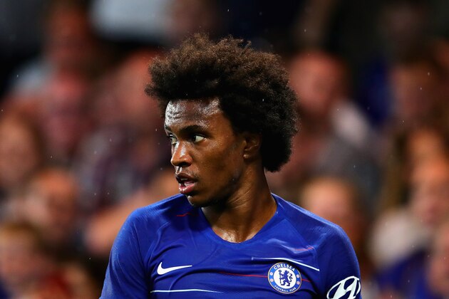 LONDON, ENGLAND - AUGUST 07:  Willian of Chelsea in action during the pre-season friendly match between Chelsea and Olympique Lyonnais at Stamford Bridge on August 7, 2018 in London, England.  (Photo by Chris Brunskill/Fantasista/Getty Images)