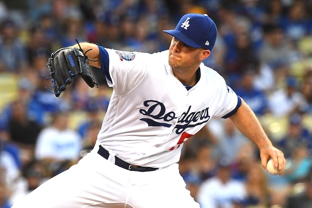 LOS ANGELES, CA - AUGUST 03:  Alex Wood #57 of the Los Angeles Dodgers pitches in the second inning of the game against the Houston Astros at Dodger Stadium on August 3, 2018 in Los Angeles, California.  (Photo by Jayne Kamin-Oncea/Getty Images)