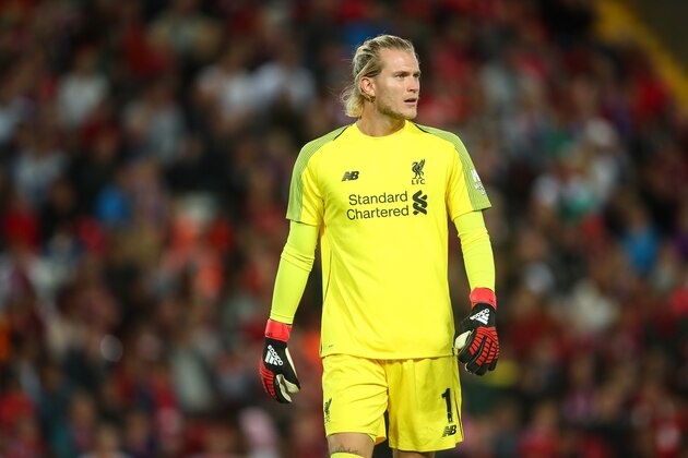LIVERPOOL, ENGLAND - AUGUST 07: Loris Karius of Liverpool during the pre-season friendly between Liverpool and Torino at Anfield on August 7, 2018 in Liverpool, England. (Photo by Robbie Jay Barratt - AMA/Getty Images)
