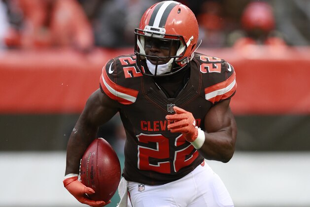 Cleveland Browns free safety Jabrill Peppers (22) returns a punt against the Jacksonville Jaguars during an NFL football game, Sunday, Nov. 19, 2017, in Cleveland. (Jeff Haynes/AP Images for Panini)
