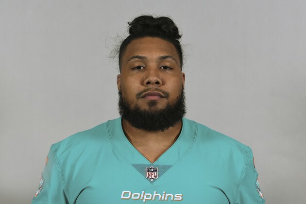 This is a 2018 photo of Gabe Wright of the Miami Dolphins NFL football team. This image reflects the Miami Dolphins active roster as of Thursday, May 17, 2018 when this image was taken. (AP Photo)