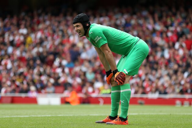 LONDON, ENGLAND - AUGUST 12: Petr Cech of Arsenal during the Premier League match between Arsenal FC and Manchester City at Emirates Stadium on August 12, 2018 in London, United Kingdom. (Photo by James Baylis - AMA/Getty Images)