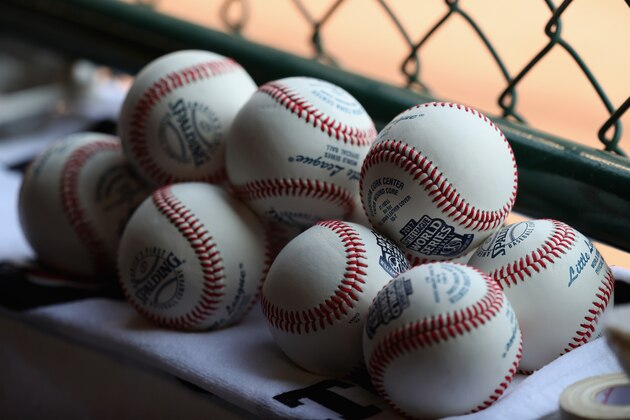 SOUTH WILLIAMSPORT, PA - AUGUST 27: Baseballs sit in the well during the Champioinship Game of the Little League World Series between Japan and the Southwest Team from Texas at Lamade Stadium on August 27, 2017 in South Williamsport, Pennsylvania.  (Photo by Rob Carr/Getty Images)