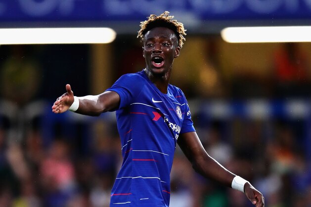 LONDON, ENGLAND - AUGUST 07:  Tammy Abraham of Chelsea in action during the pre-season friendly match between Chelsea and Olympique Lyonnais at Stamford Bridge on August 7, 2018 in London, England.  (Photo by Chris Brunskill/Fantasista/Getty Images)