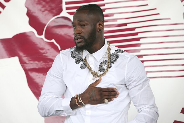 CANASTOTA, NY - JUNE 10:  Deontay Wilder is seen during the 2018 induction ceremony at the International Boxing Hall of Fame for the Weekend of Champions event on June 10, 2018 in Canastota, New York. (Photo by Alex Menendez/Getty Images)
