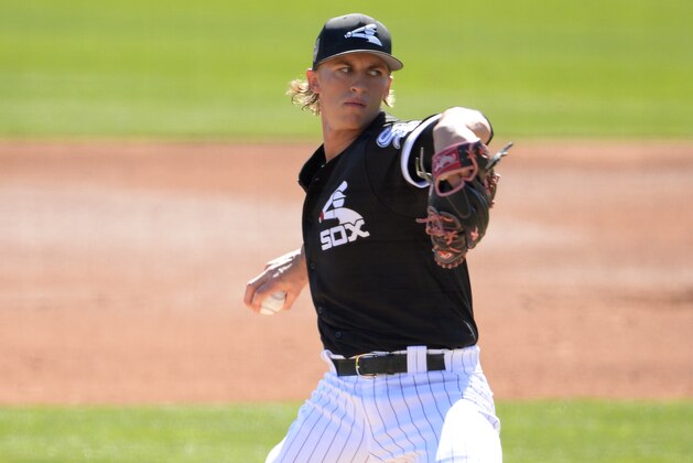 GLENDALE, ARIZONA - FEBRUARY 26:  Michael Kopech #78 of the Chicago White Sox pitches against the Oakland Athletics on February 26, 2018 at Camelback Ranch in Glendale Arizona.  (Photo by Ron Vesely/MLB Photos via Getty Images)