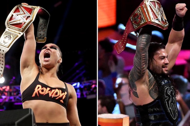 Ronda Rousey and Roman Reigns won gold at SummerSlam.