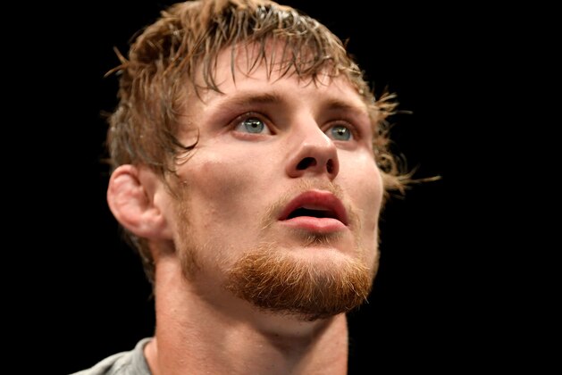 LAS VEGAS, NV - JULY 06:  Bryce Mitchell reacts as the score cards are read after his featherweight bout against Tyler Diamond during The Ultimate Fighter Finale event inside The Pearl concert theater at Palms Casino Resort on July 6, 2018 in Las Vegas, Nevada. (Photo by Jeff Bottari/Zuffa LLC/Zuffa LLC via Getty Images)