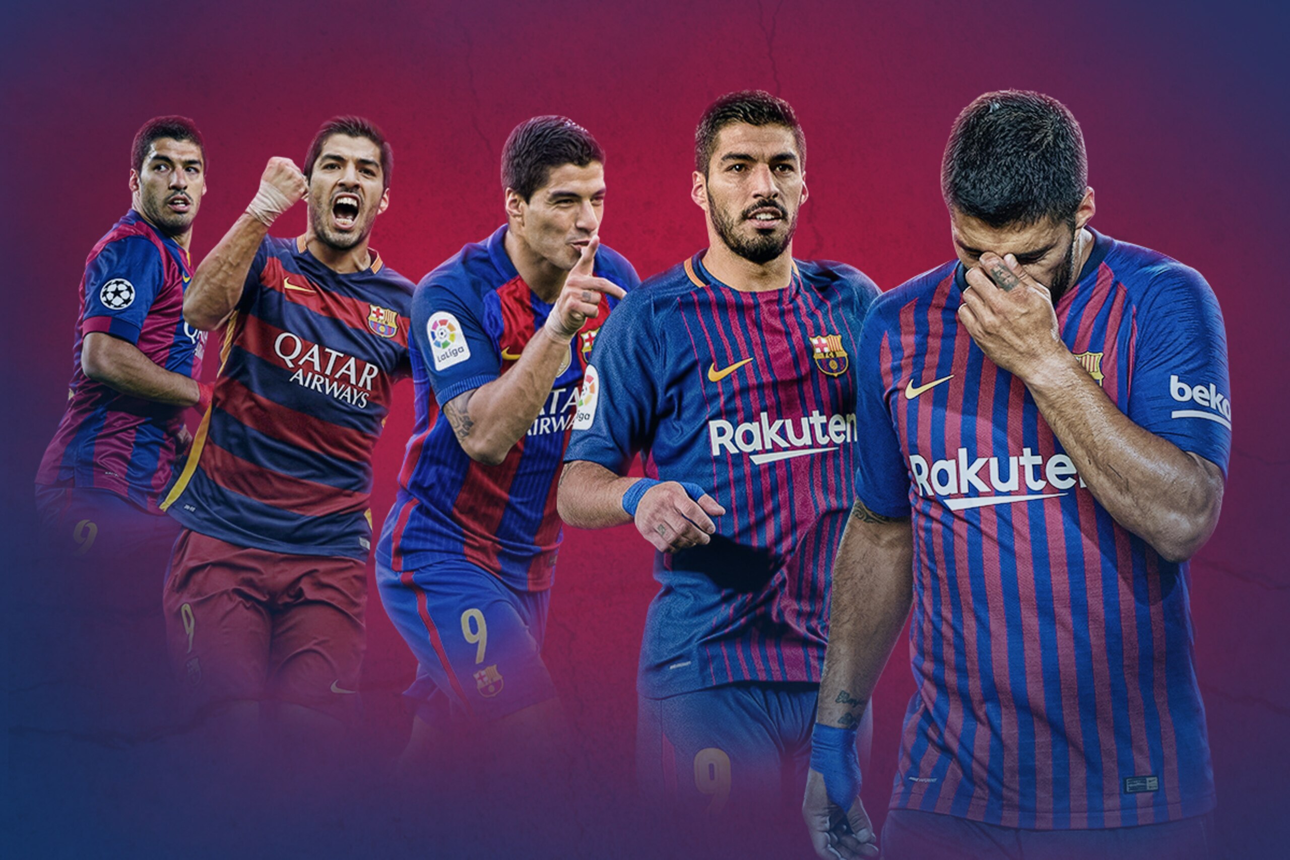 BARCELONA, SPAIN - AUGUST 18:  Luis Suarez of Barcelona reacts during the La Liga match between FC Barcelona and Deportivo Alaves at Camp Nou on August 18, 2018 in Barcelona, Spain.  (Photo by Quality Sport Images/Getty Images)