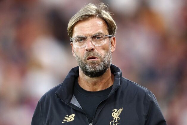 LONDON, ENGLAND - AUGUST 20:  Jurgen Klopp, Manager of Liverpool reacts during the Premier League match between Crystal Palace and Liverpool FC at Selhurst Park on August 20, 2018 in London, United Kingdom.  (Photo by Julian Finney/Getty Images)