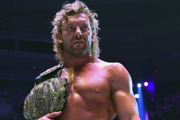 TOKYO, JAPAN - AUGUST 12:   Kenny Omega stands after the 6-man tag match during the New Japan Pro-Wrestling G1 Climax 28 at Nippon Budokan on August 12, 2018 in Tokyo, Japan.  (Photo by New Japan Pro-Wrestling/Getty Images)