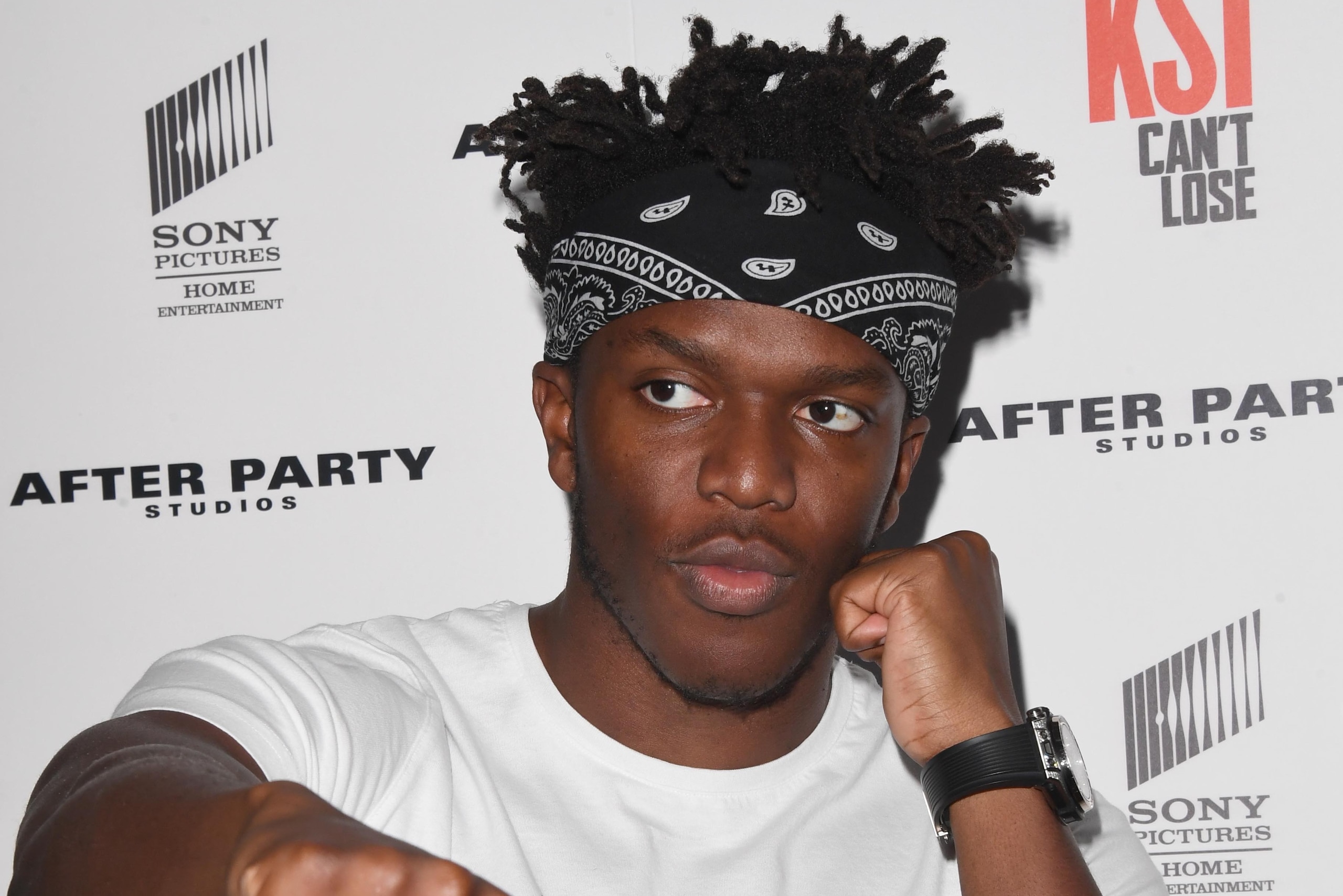 LONDON, ENGLAND - AUGUST 08: KSI attends the World Premiere of 'KSI: Can't Lose' documentary at Picturehouse Central on August 8, 2018 in London, England. (Photo by Stuart C. Wilson/Getty Images) LONDON, ENGLAND - AUGUST 08: KSI attends the World Premiere of 'KSI: Can't Lose' documentary at Picturehouse Central on August 8, 2018 in London, England. (Photo by Stuart C. Wilson/Getty Images)