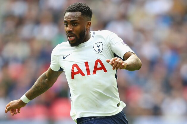 LONDON, ENGLAND - MAY 13:  Danny Rose of Tottenham Hotspur in action during the Premier League match between Tottenham Hotspur and Leicester City at Wembley Stadium on May 13, 2018 in London, England.  (Photo by Warren Little/Getty Images)