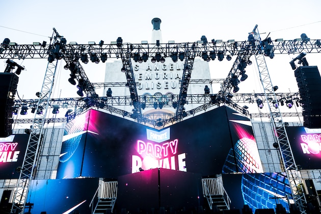 LOS ANGELES, CALIFORNIA - JUNE 12:  General atmosphere shot at the Epic Games Hosts Fortnite Party Royale on June 12, 2018 in Los Angeles, California.  (Photo by Greg Doherty/Getty Images)