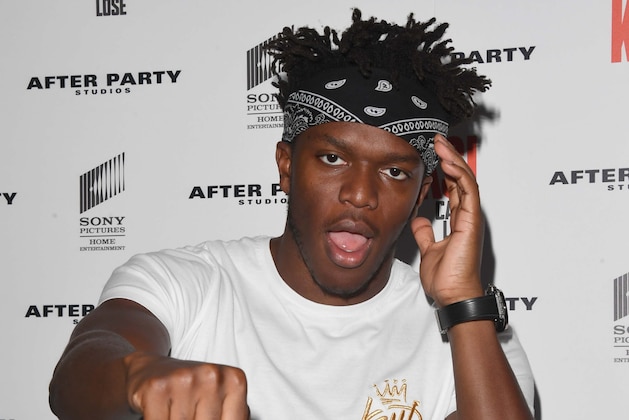 LONDON, ENGLAND - AUGUST 08:  KSI attends the World Premiere of 'KSI: Can't Lose' documentary at Picturehouse Central on August 8, 2018 in London, England.  (Photo by Stuart C. Wilson/Getty Images)